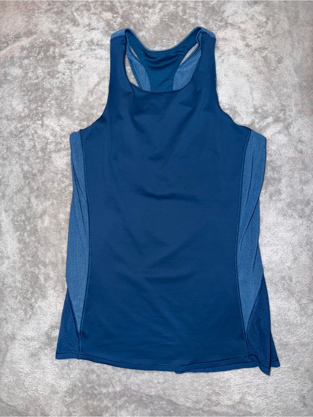 Lululemon Athletica Body Con Racerback Blue Tank Top Women’s Size 8
